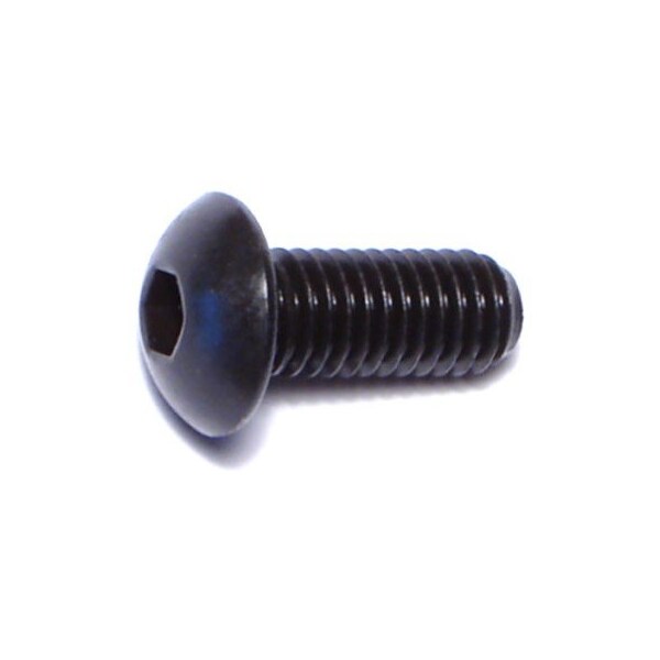 Midwest Fastener M5-0.80 Socket Head Cap Screw, Button, Black Oxide Steel, 12 mm Length, 12 PK 75962 - main